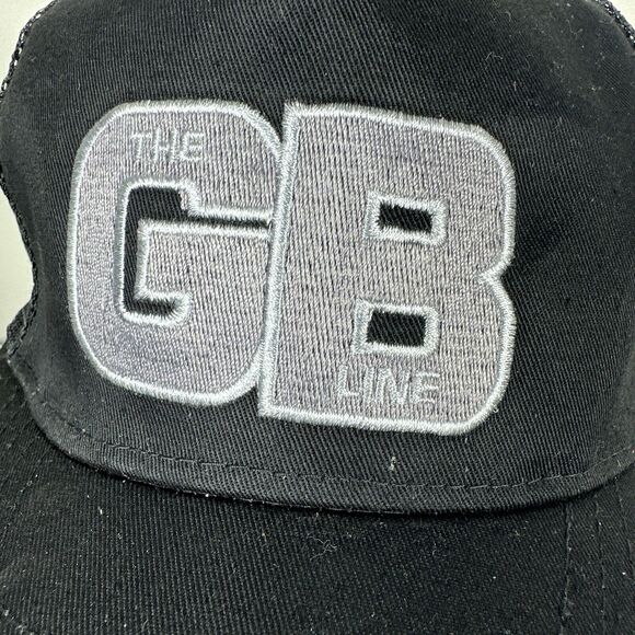 The GB Line Hat Black Gray Snapback Mesh Trucker Baseball Cap Designer Award - Picture 6 of 13